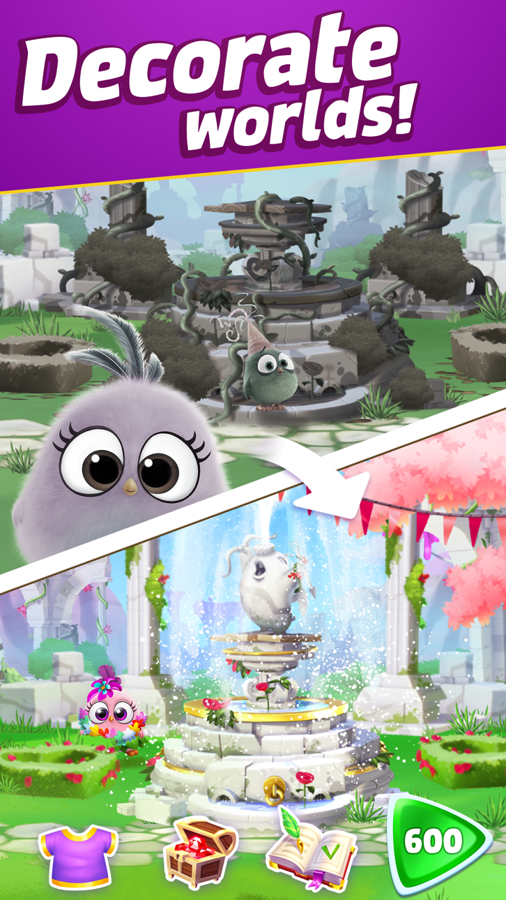 Angry Birds Match 3 Hack screenshot 1 - iOS game interface
