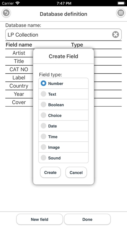 Field Database (FDB)