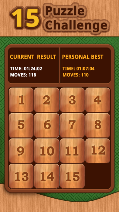 15 Puzzle Challenge. Screenshot