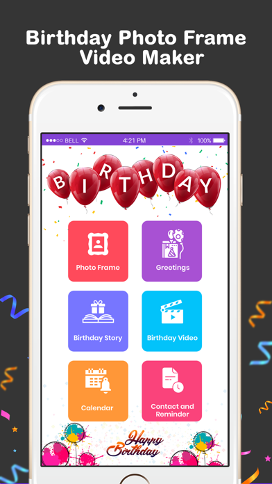Screenshot #3 pour Birthday Wish, Countdown,Video