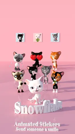 Game screenshot 3D Animated Cat Emoji Stickers mod apk