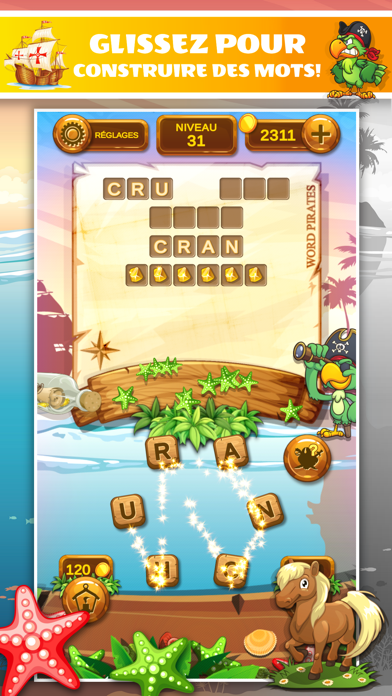Screenshot #1 pour Mot Pirates - Jeu De Mots