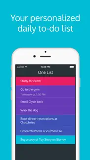 prioritize tasks with one list iphone screenshot 1