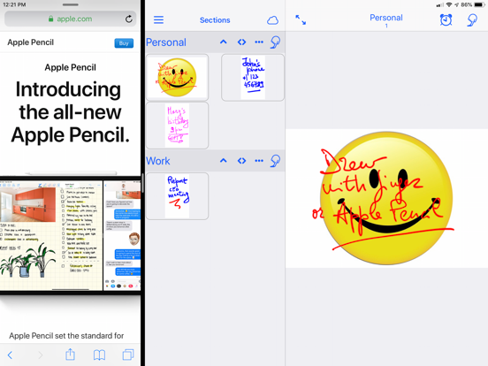 PocketJot - Handwritten Notes iPad screenshot 7 - Productivity app