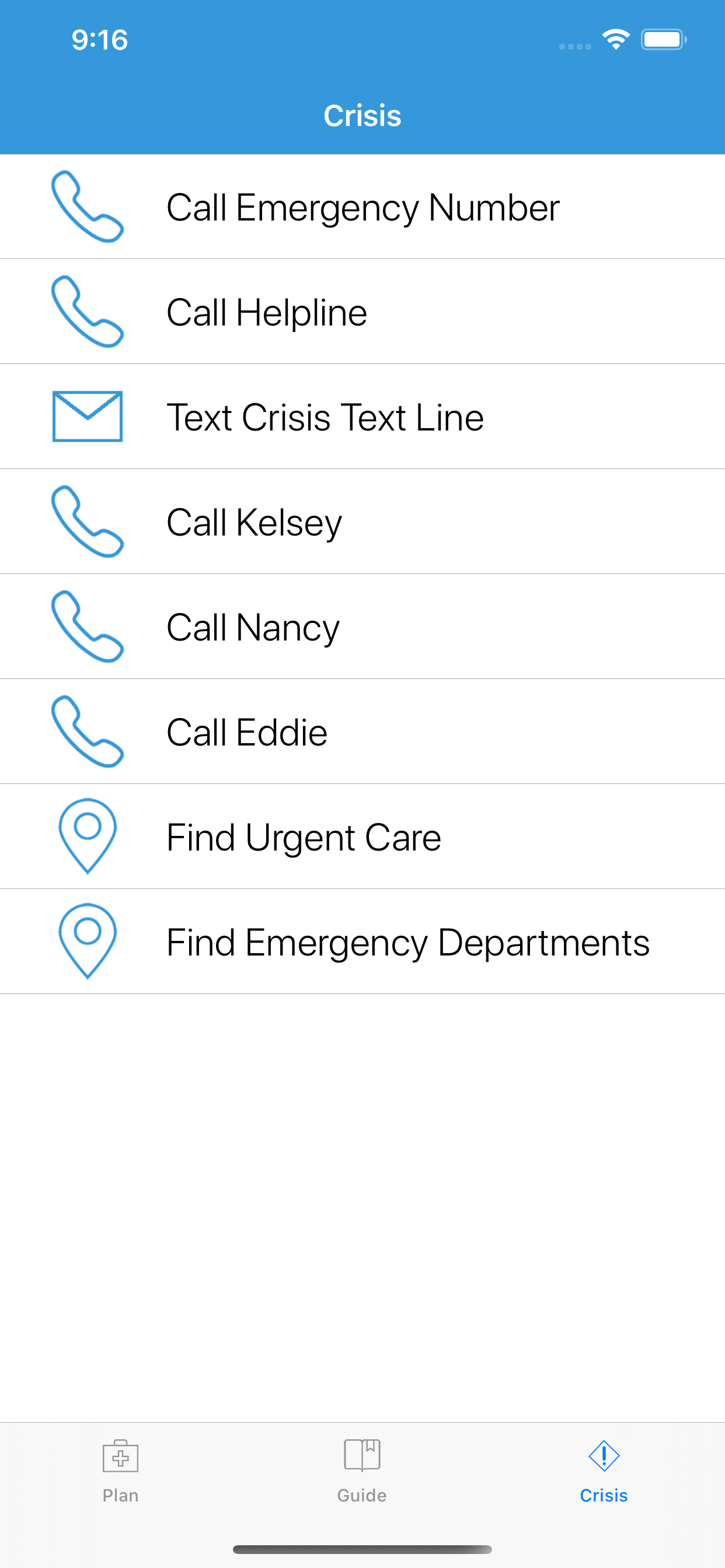 Suicide Safety Plan screenshot 3