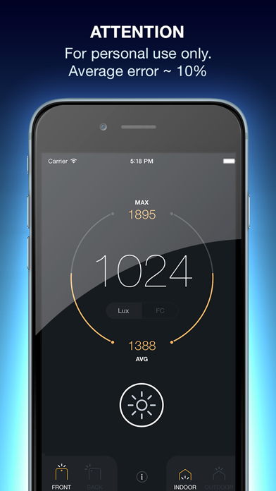 Lux Light Meter Pro Screenshot