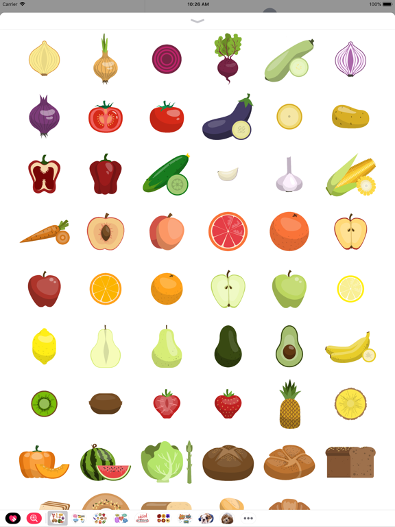 Screenshot #4 pour All Foods Stickers