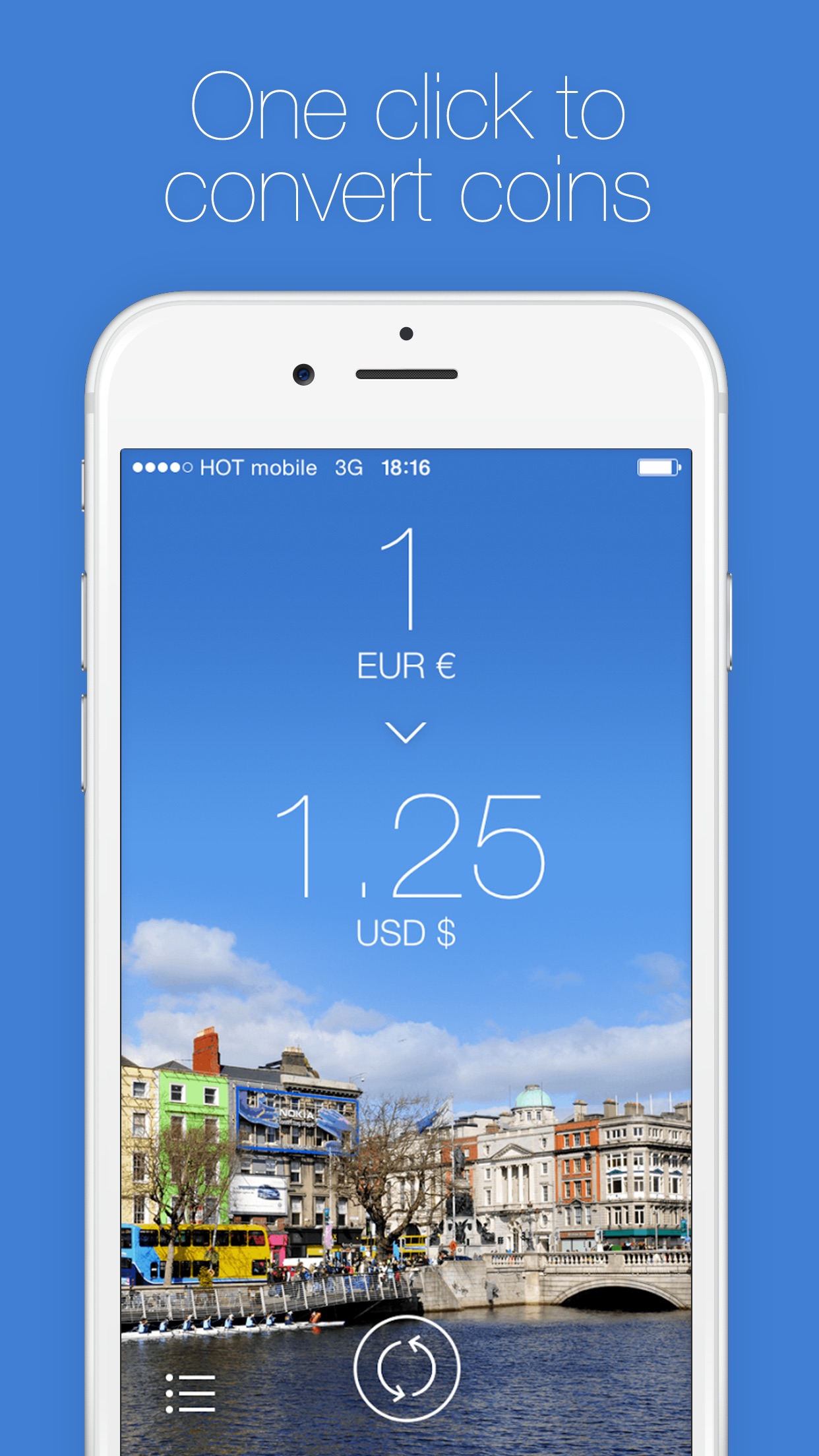 Screenshot do app Change - Currency Converter