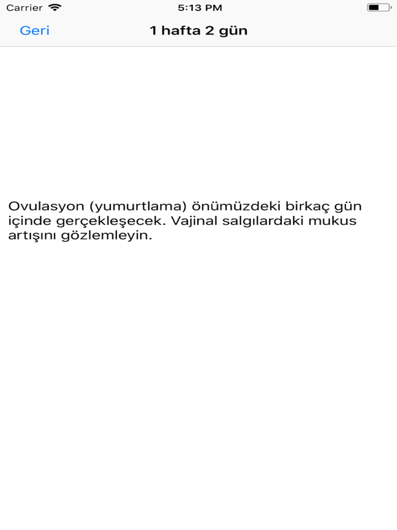 Gün Gün Gebelik Takibi iPad screenshot 4 - Health & Fitness app