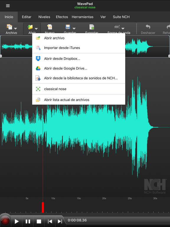 Screenshot #6 pour WavePad, editor de audio