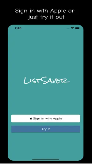 ListSaver: Shopping list saver screenshot 1