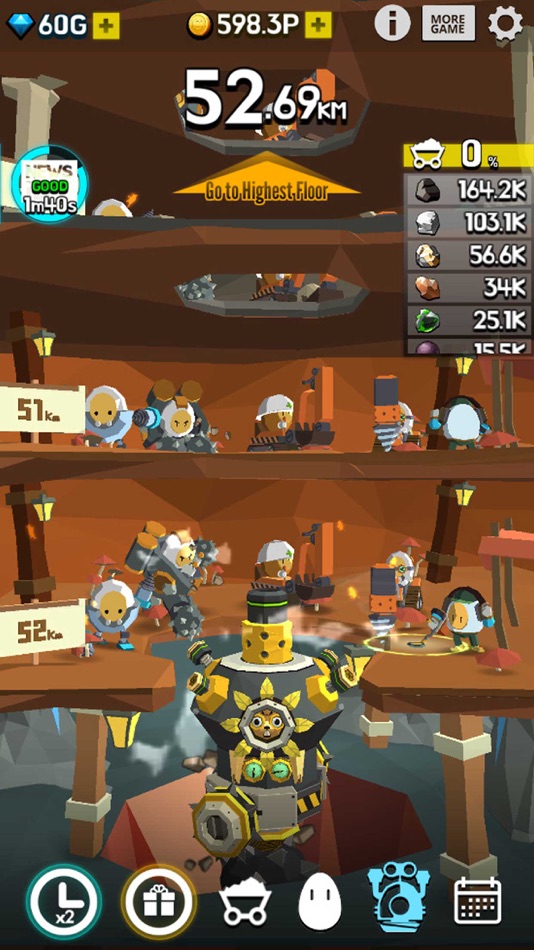 #6. Ground Driller (iOS) Podle: Fevergames inc.