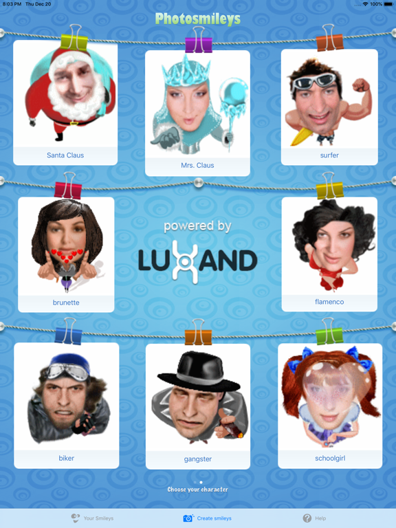 PhotoSmileys iPad screenshot