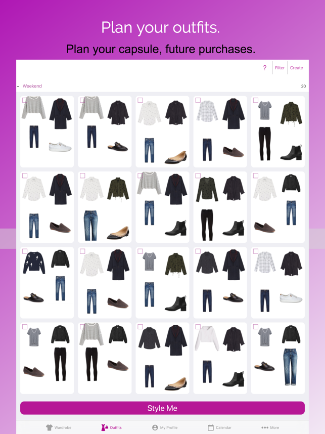 ‎Pureple Outfit Planner Capture d'écran