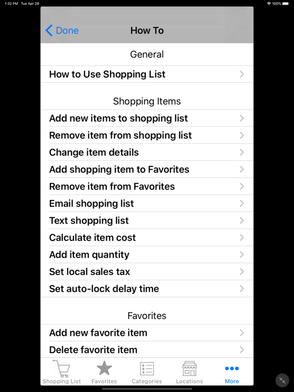 Shopping.List iPad screenshot 8 - Productivity app