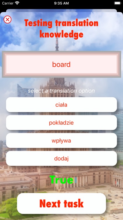 Basic words in Polish