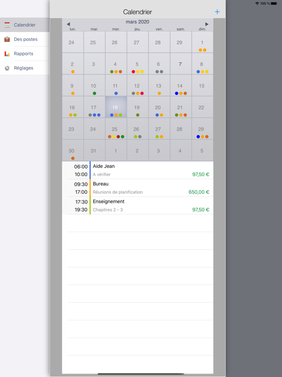 Screenshot #5 pour SalaryBook HD - Suivi du temps