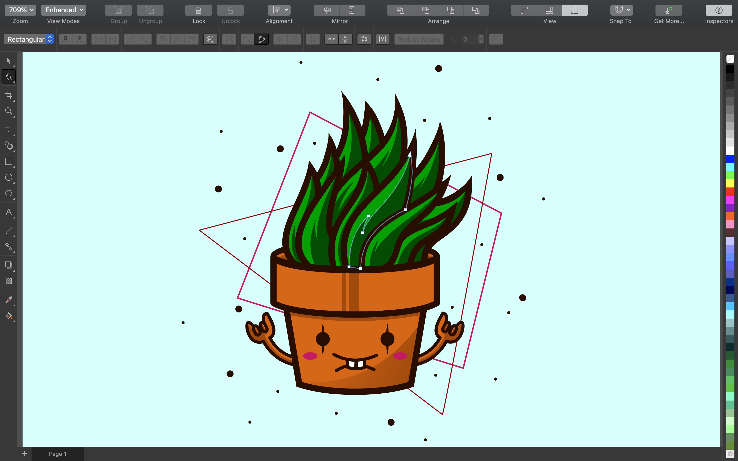 Screenshot do app CorelDRAW