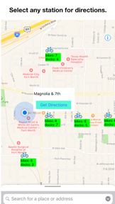 Bike Stations Fort Worth screenshot