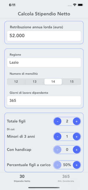 Calcolo Stipendio Netto