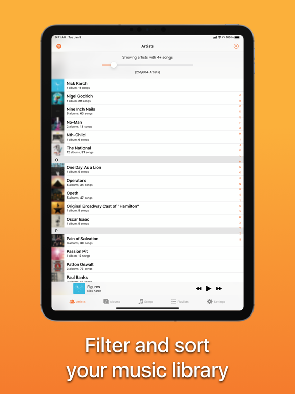 Screenshot #1 for Picky Music Player