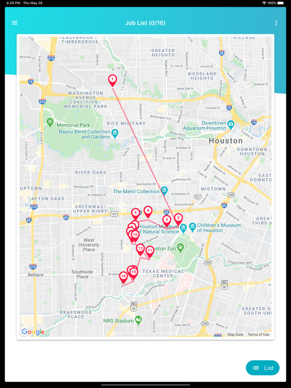 Sweep&Go Field Tech App iPad screenshot 2 - Business app