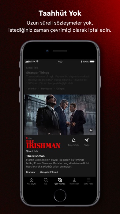 Netflix iphone ekran görüntüleri