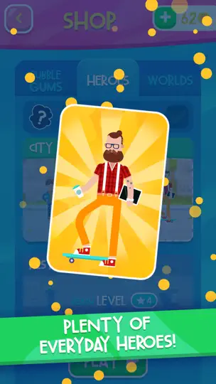 Скриншот Bubblegum Hero на iPhone 4