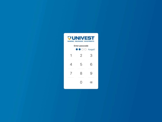 Univest iPad screenshot 1 - Finance app