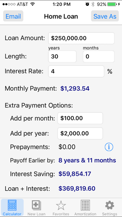 Loan Calculator Pro Screenshot