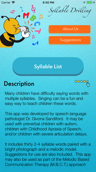 Screenshot #1 pour M.B.C.T. Syllable Drilling