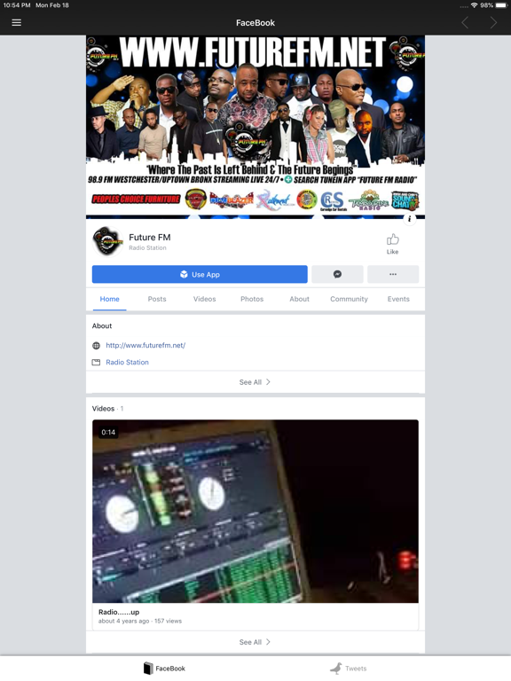 Future FM Radio iPad screenshot 4 - Entertainment app