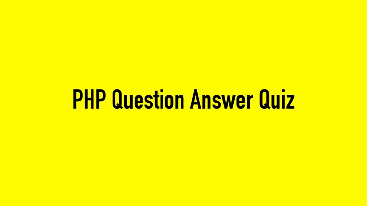 PHP Question Answer Quiz