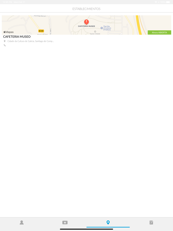 A Cantina Catering iPad screenshot