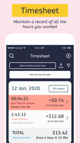 Hours X: Clock In Work Time screenshot