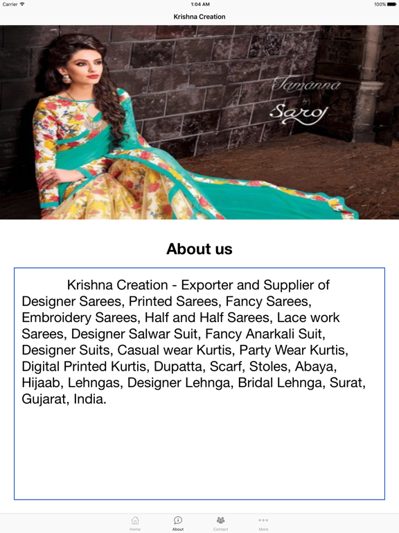 Krishna Creation iPad screenshot 4 - Shopping app