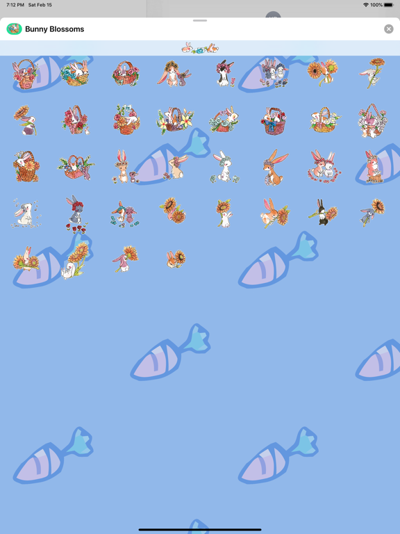 Screenshot #5 pour Bunny Blossom Stickers