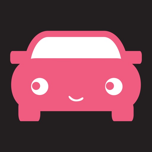 Pink Car Service Drivers Icon