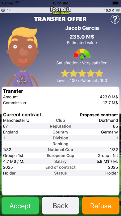 Soccer Business Screenshot