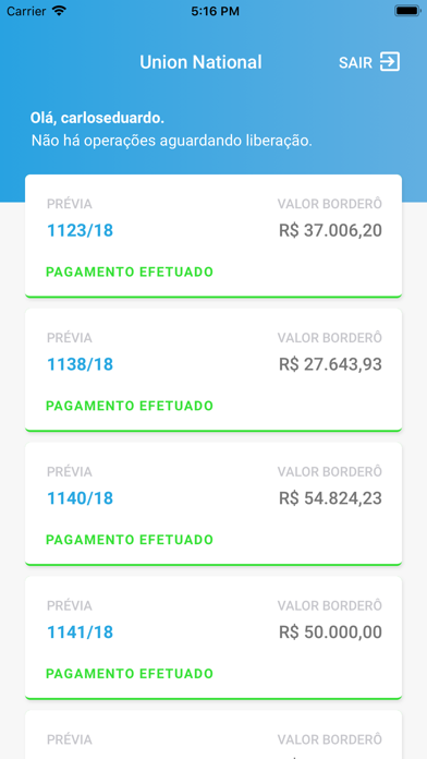 Union Operações Screenshot