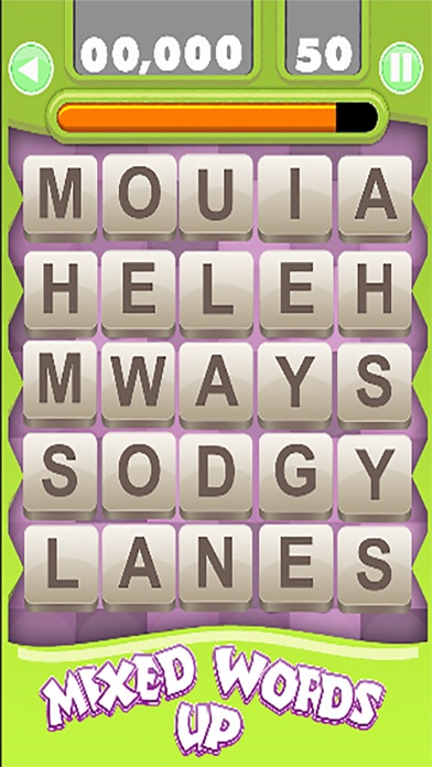 Mixed Up Words Game Screenshot