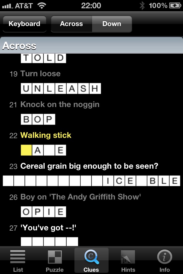 Crossword Light screenshot 3