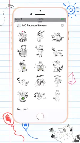 Game screenshot Raccoons day Stickers hack