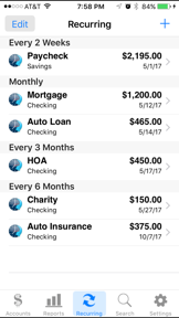 Accounts 2 Checkbook screenshot