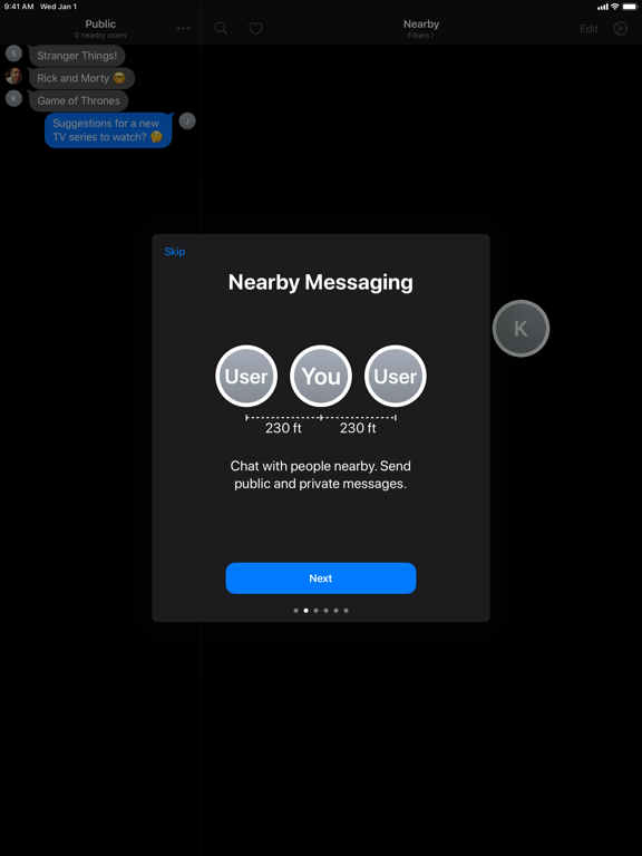 Berkanan Messenger iPad screenshot 2 - Social Networking app