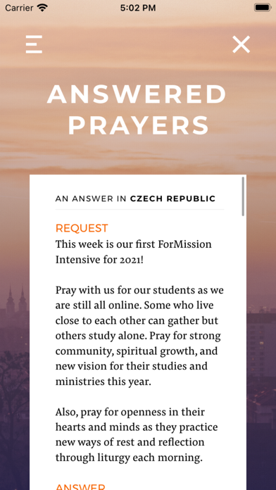 Josiah Venture Prayer Room Screenshot