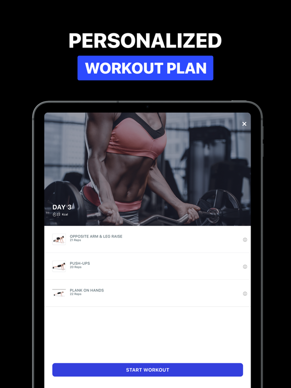 Arms Workout for Women Fitness iPad screenshot 4 - Health & Fitness app