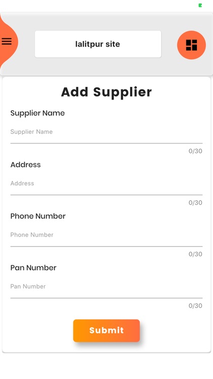 Online Site Manger Mobile App