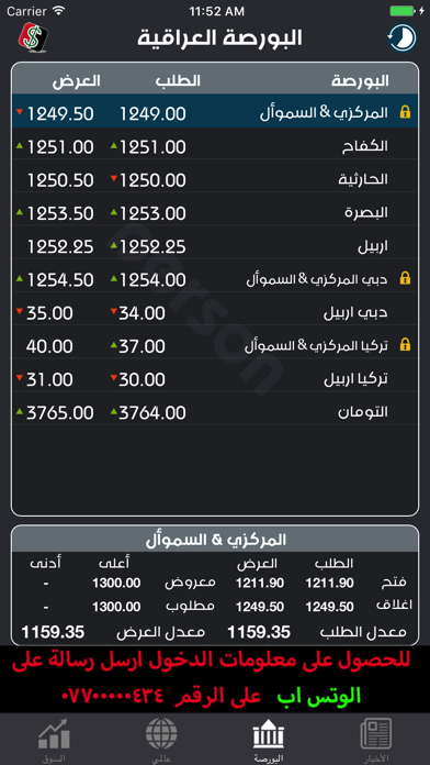 البورصة العراقية Iraq Borsa Screenshot