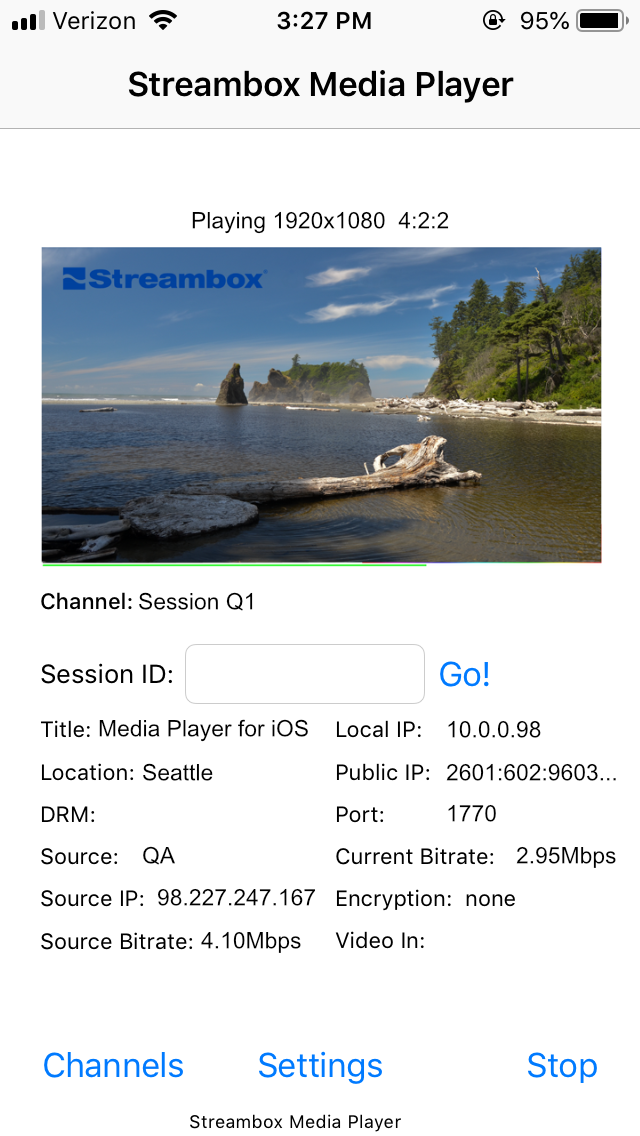 Streambox Media Player